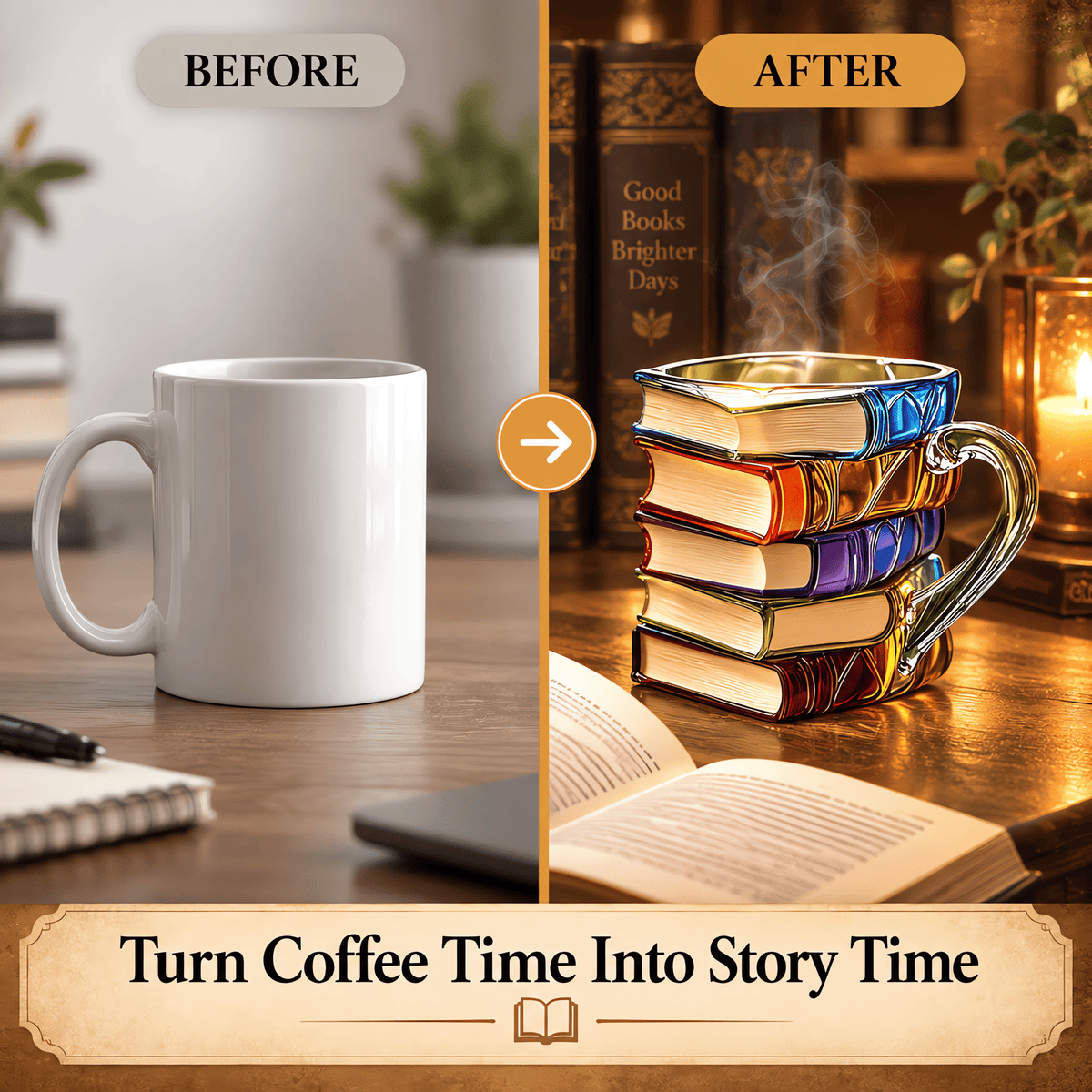 Turn coffee time into story time