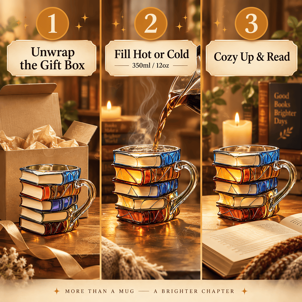 Unwrap. Fill. Read.